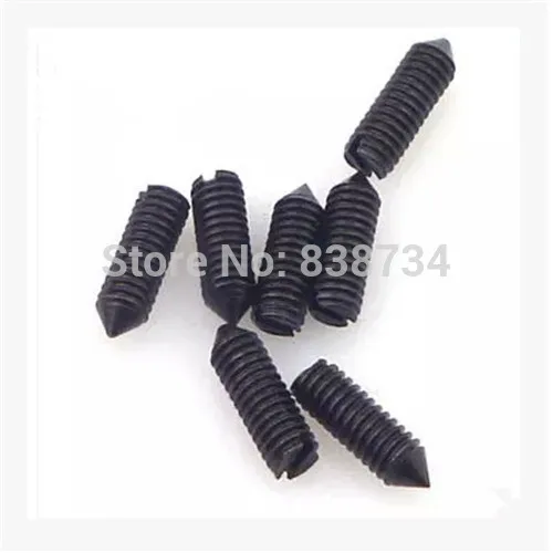 100 шт. m2.5 * 3 4 8 сталь с черным окись шлицевая Винты без головки конусом Точка|Винты|