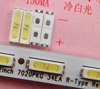 D_D и 100 шт./лот 7020 SMD светодиодный бусины 3v 0,5 W 150mA холодный белый 10000-13000K