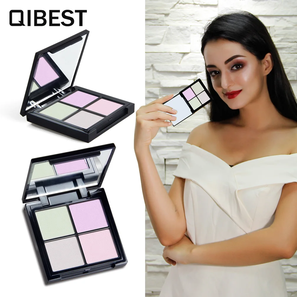 

4 colors Luminous Shimmer Eye Shadow Palette Pigment High Gloss Trimming Powder Glitter Cosmetics Eyeshadow Waterproof Cosmetics