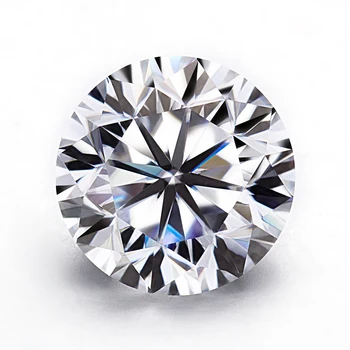 

DEF white color round 8.0mm 2ct carats loose moissanite gemstones for wedding rings