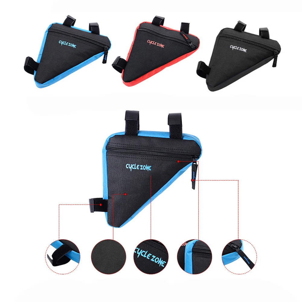 Discount MTB Road bike front frame triangle bag bicycle beam bag bicycle tube bag bracket saddle bracket kit bicycle accessories 4