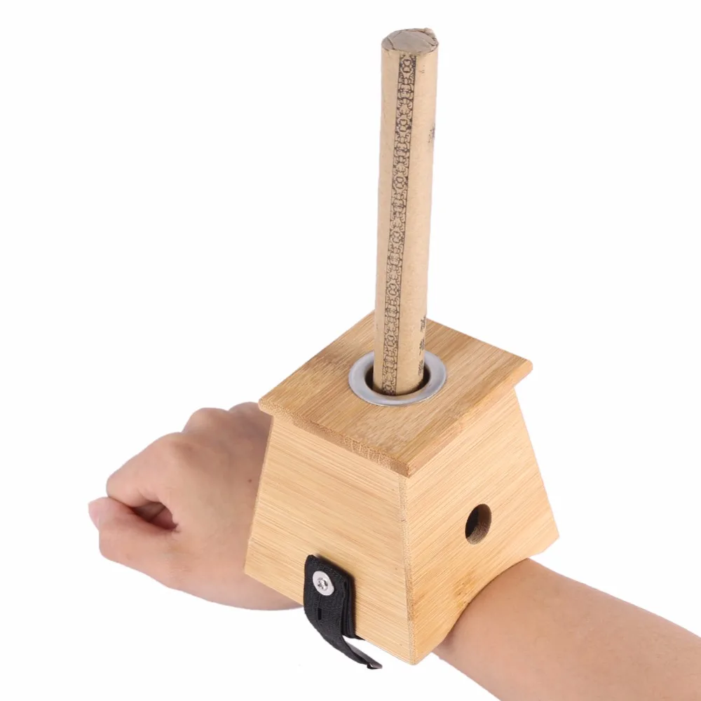 Бамбуковый Moxa Moxibustion Box Акупунктура Релаксация рулон держатель для шеи рука массажное устройство для акупунктуры скраб и боды лечение