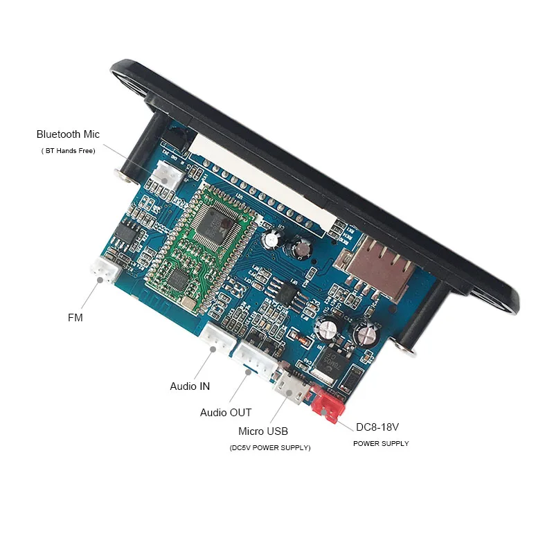 Bluetooth 4,0 стерео APE FLAC WAV WMA MP3 модуль BT Hands Free Приложение Поддержка AUX Наушники Выход FM радио USB декорация аудио доска