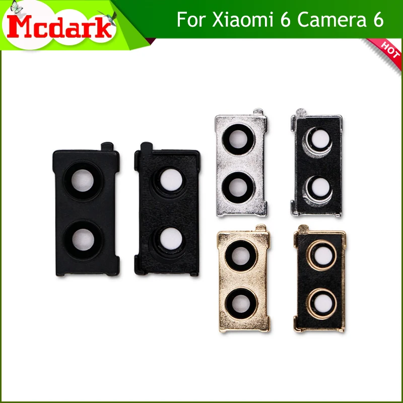 

1 Set/Lot For Xiaomi Mi 6 Mi6 M6 Rear Back Camera Lens Glass Cover + Frame Holder Spare Repair Parts