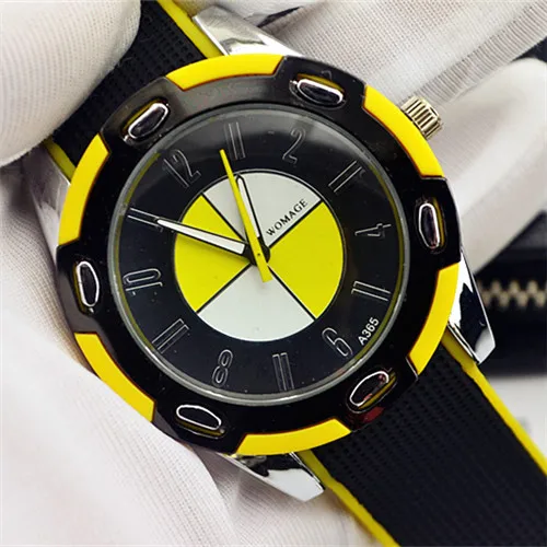 Новинка, повседневные Оригинальные изысканные точные Модные мужские кварцевые часы, спортивные часы BMW, часы, спортивный тренд - Цвет: Yellow