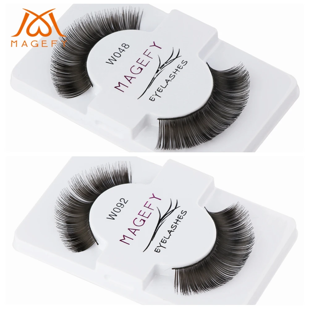 

MAGEFY 50 Pairs/Lot Wholesale False Eyelashes Handmade Natural Long Eye Lashes 3D Fake Lashes Lash Extension Make up Tools