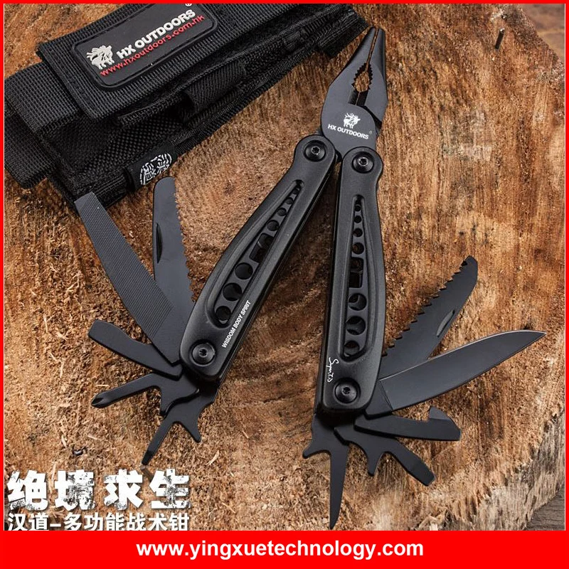 

Mack Walker Multi-Functional Tactical Pocket Folding Pliers with Knife Serrated SAW File Bottle Opener for Camping Survival