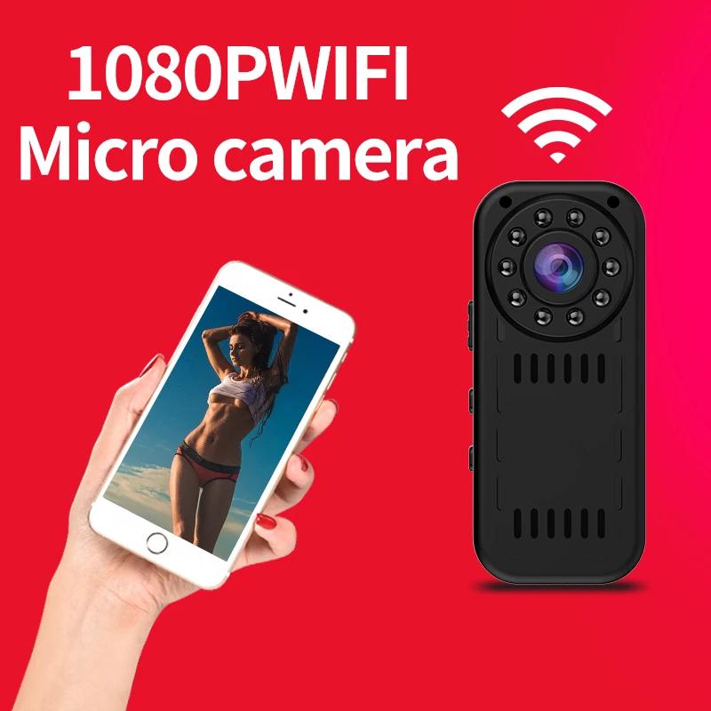 Мини камера Регистратор P2P Беспроводной IP записывающая видеокамера Wi Fi 1080 P
