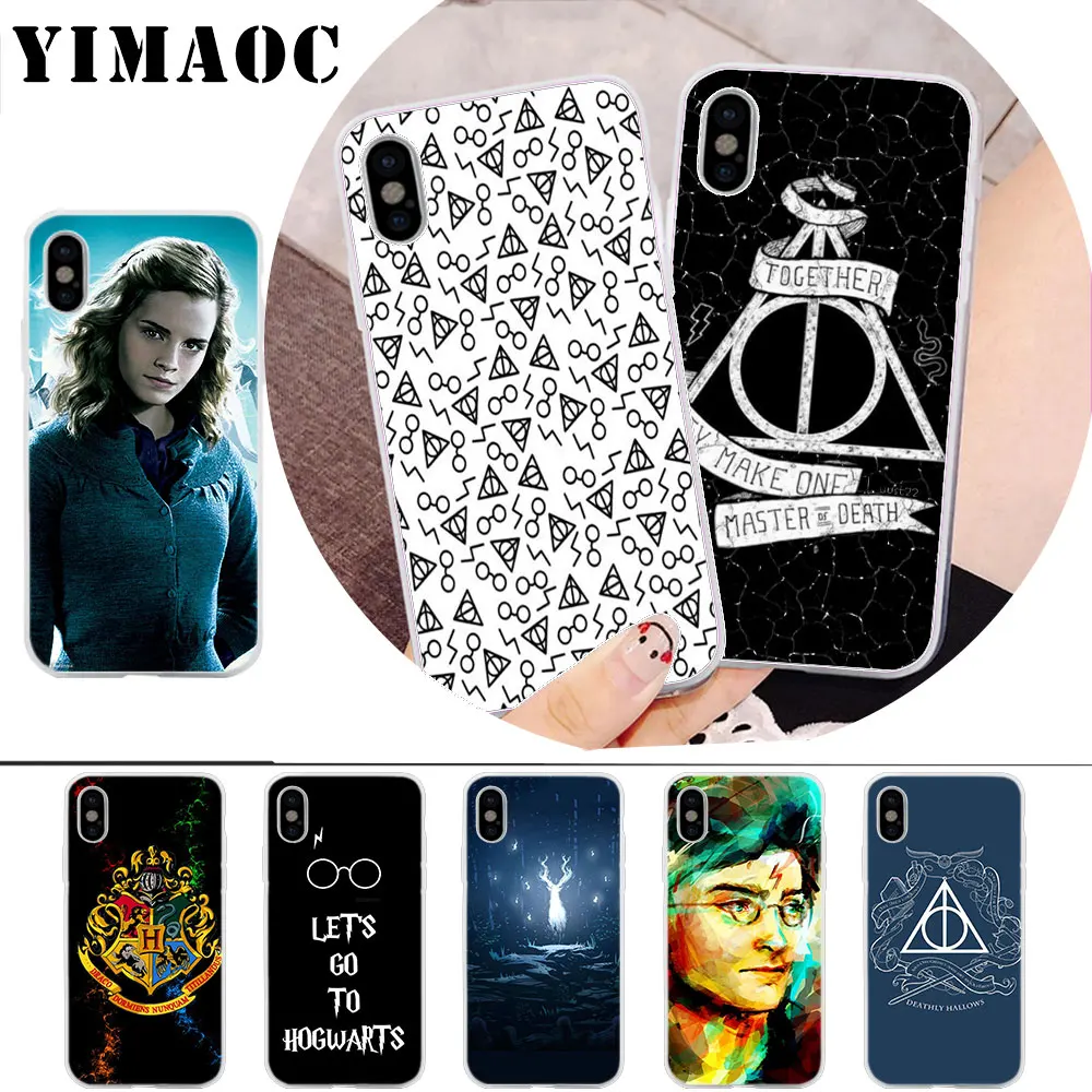 

YIMAOC harry potter deer owl Soft Silicone Case for iPhone X r s Xr Xs Max 8 7 6S 6 Plus 5 5s SE