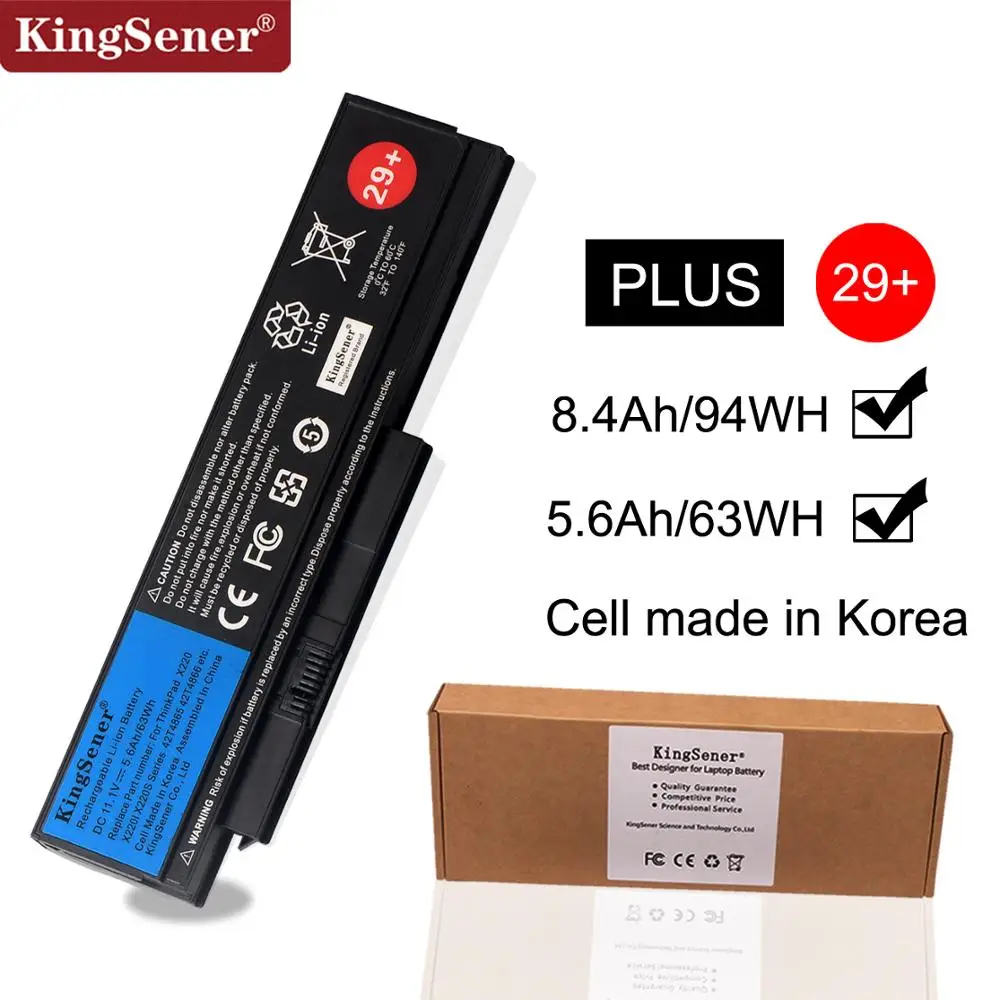 Продажа KingSener Корея сотовый ноутбука Батарея для lenovo Thinkpad X220 X220I X220S 42T4899 42T4900 42T4942 42T4872 42T4865 42T4866