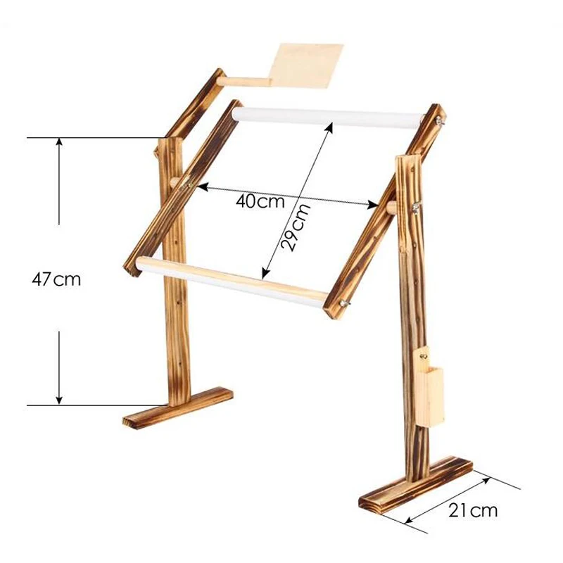 Регулируемая деревянная стойка для вышивания крестиком деревянная подставка настольная рамка для вышивания крестиком Китайский инструмент для вышивания крестиком 30*40*50 см