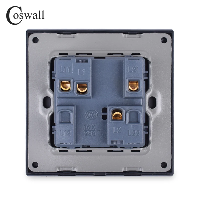Выключатель Coswall настенный из цинкового сплава 16 А 110 250 В|switch 16a|1 gang 2 wayswitch switch |