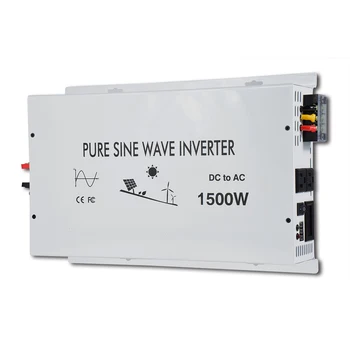 

1500w Pure Sine Wave Power Inverter Controller Solar Battery LED display Car Charger Off-grid DC 12V 24V 48V to AC 120V 220V