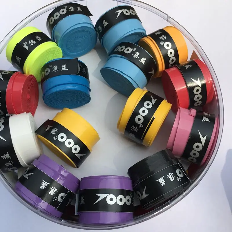 TOPO PU-05 липкие на ощупь(разные цвета) ракетка для бадминтона оверgrip, теннисные захваты, теннисные ручки 60 шт./партия