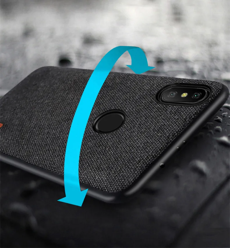 Для Xiaomi mi A2 Lite чехол A2 Lite задняя крышка силиконовый край противоударный тканевый чехол capas MOFi mi A2 чехол