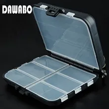 DAWOBO большой 17 решетчатый маленький 9 решетчатый многофункциональный ящик для рыболовных принадлежностей пластиковый ящик для рыболовных снастей для ящика для инструментов