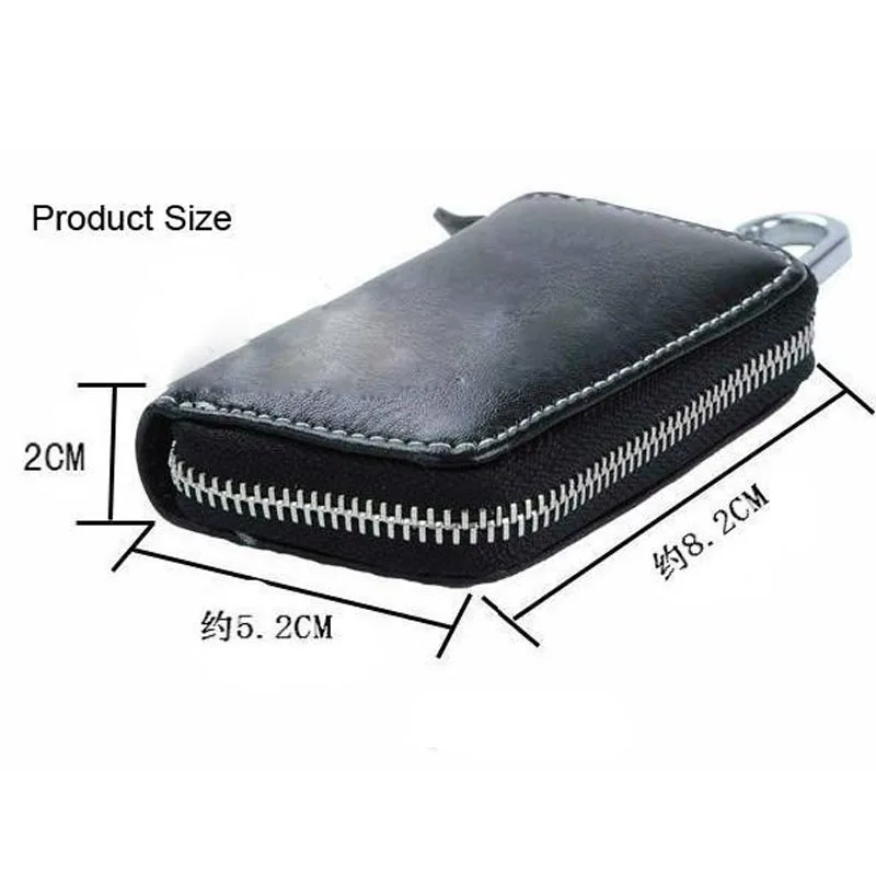 Black with logo box KUNBABY porte clé de voiture en cuir véritable, de haute qualité, pour