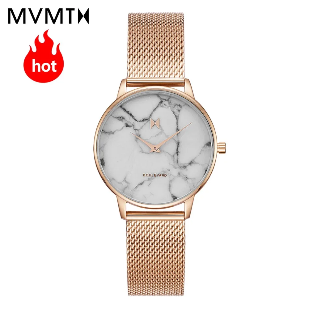 

MVMT watch | simple vintage Marble dial watch beige watch strap fashion waterproof quartz 38mmdw