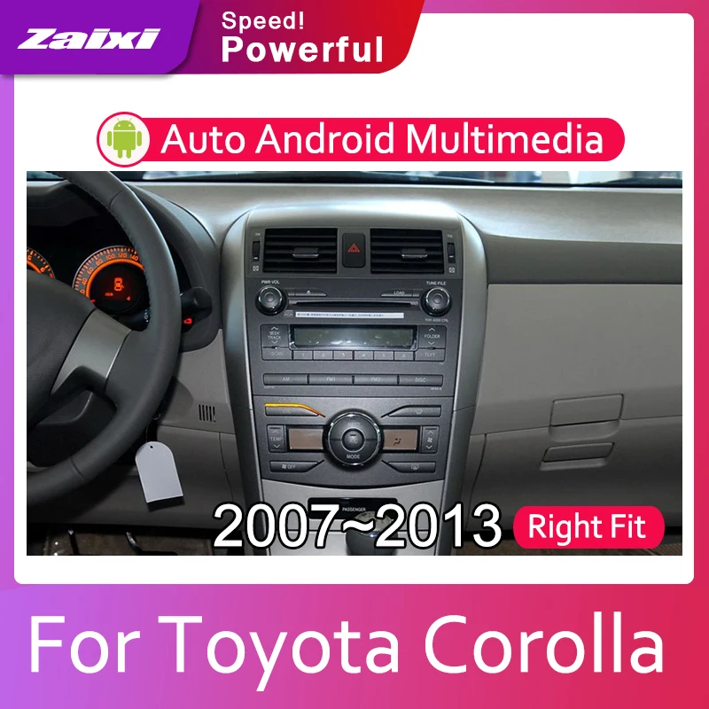 Excellent ZaiXi Android 2 Din Car radio Multimedia Video Player auto Stereo GPS MAP For Toyota Corolla E140 E150 2007~2013 Media Navi 5