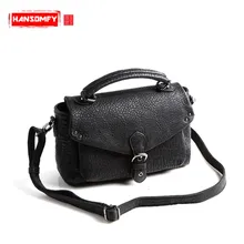 Женские сумки из натуральной кожи, на плечо, диагональная, мобильная, Ретро стиль, британский стиль, Маленькая женская сумка-мессенджер, женская сумка для колледжа