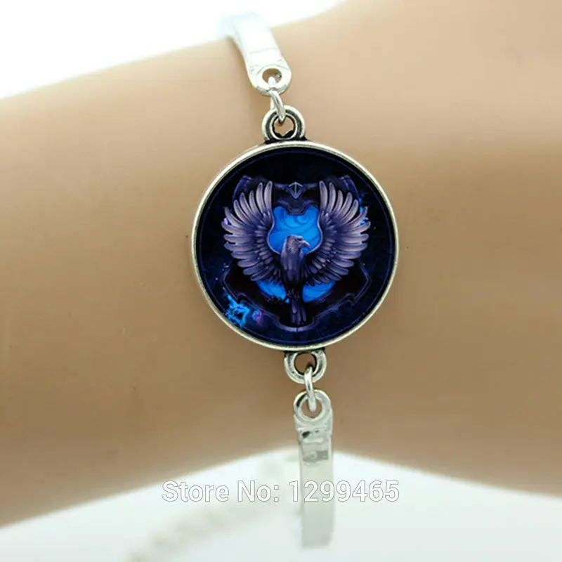 

Hogwarts Gryffindor Slyrin Ravenclaw Hufflepuff Schools Bracelet Case For harry Jewelry Bird Lion trendy Animal style charm B174