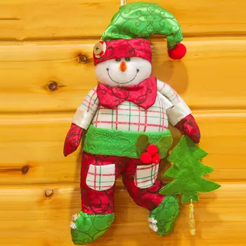 

Santa/ Snoman For Christmas Tree Decor Xmas Decoration Home Decorations For Christmas Table Craft 2 pcs Random Ornaments Gifts