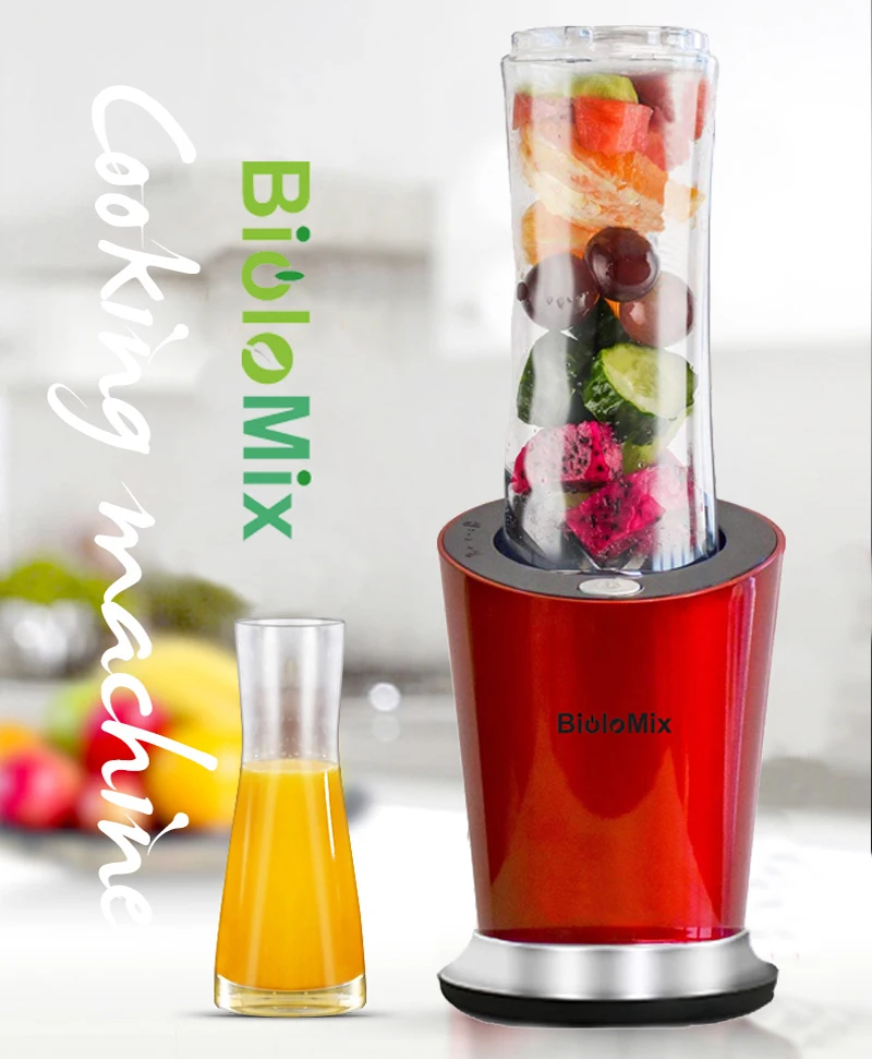 Comprar BPA libre 300W portátil Personal Mini licuadora de alimentos batidos mezclador exprimidor 600ml botella 400ml taza y molinillo de 100ml