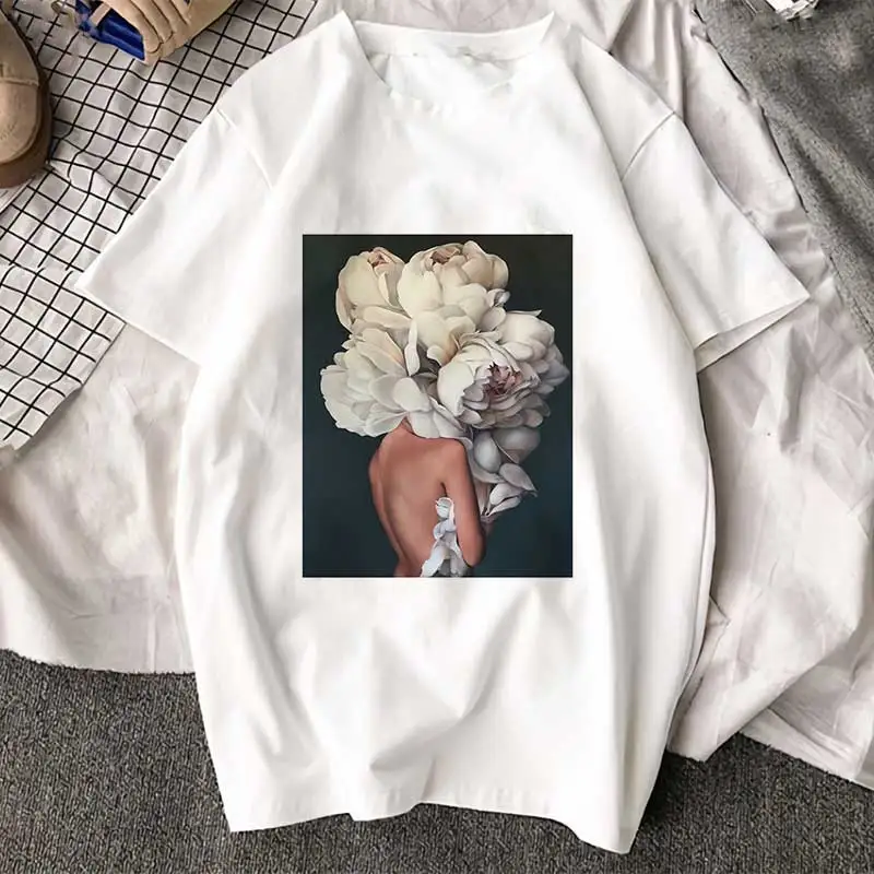 جديد الصيف الجمالية النساء تي شيرت مثير زهرة الطباعة قصيرة الأكمام قمم و المحملات الأزياء زوجين T قميص أزياء تي شيرت غير رسمي جديد الصيف الجمالية النساء تي شيرت مثير زهرة الطباعة قصيرة الأكمام قمم و المحملات الأزياء زوجين T قميص أزياء تي شيرت غير رسمي