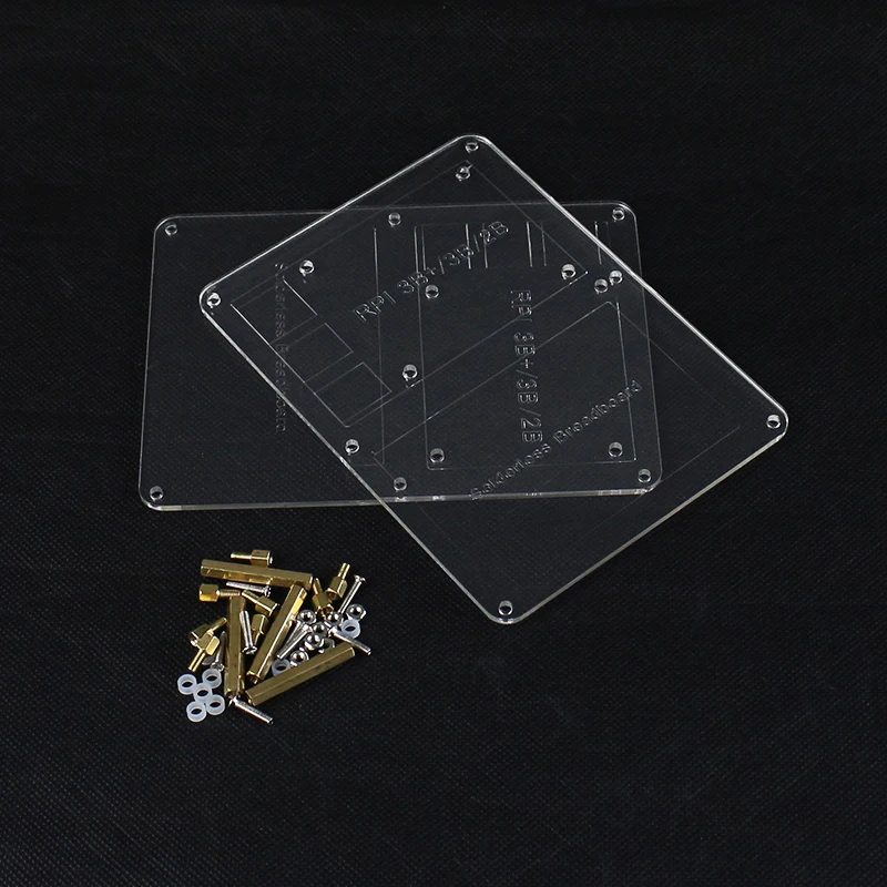 2 слойная макетная плата Raspberry Pi 3 Монтажная пластина акриловая доска для