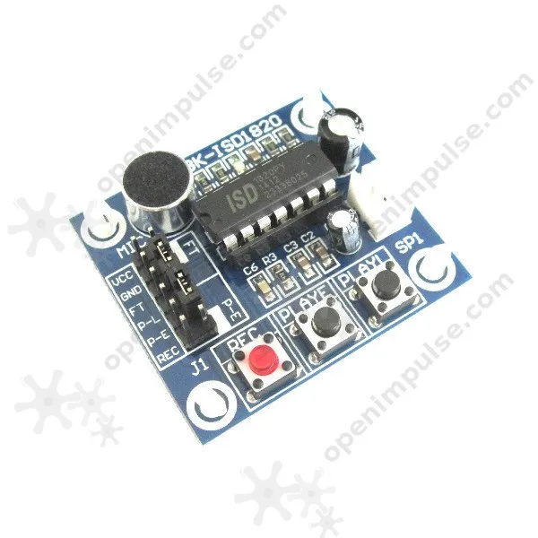 

10pcs ISD1820 voice recording module with MIC and 0.5W speaker