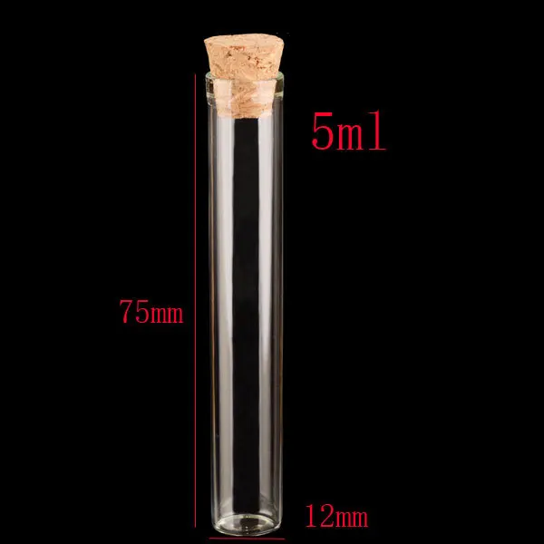 

Capacity 5ml empty 200pcs wholesale glass tube Wishing bottle with cork , 5ml small glass bottle, mini glass bottles with corks