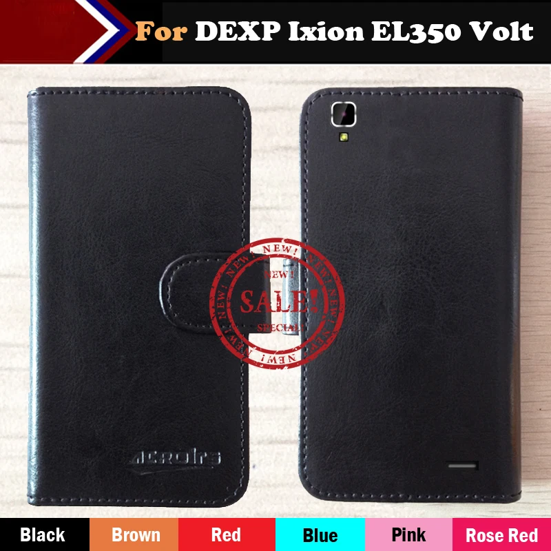 

Hot!! DEXP Ixion EL350 Volt Case Factory Price 6 Colors Flip Leather Exclusive Multi-Function Special Cover Phone Bag +Tracking