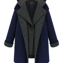 NXH толстый шерстяной Тренч Большие размеры женские пальто осень зима шерсть средней длины пальто модная женская Куртка парка