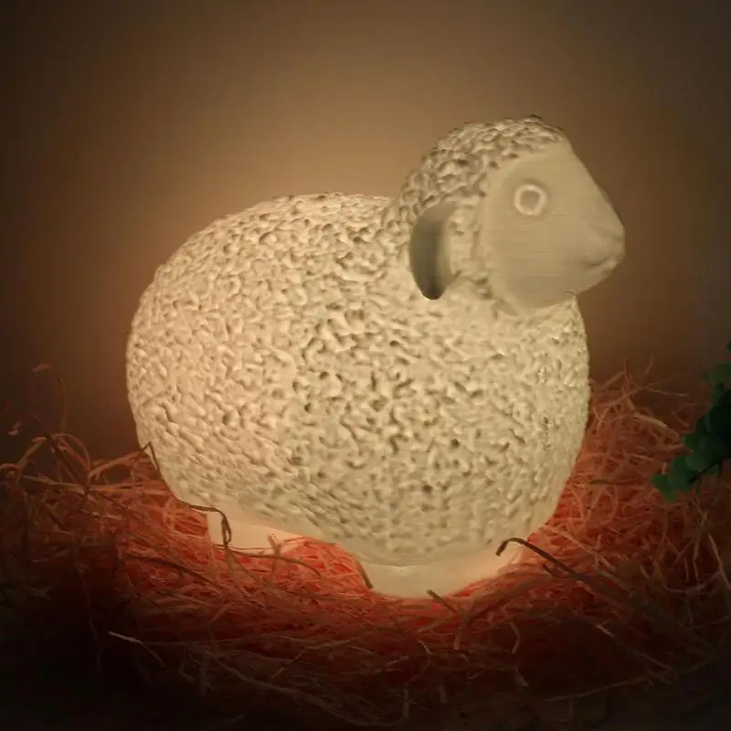 

Rechargeable DC 2.5V 3D Print Sheep LED Night light Lamp RC Switch USB Charging Bedroom Night Light Home Decor Creative Gifts
