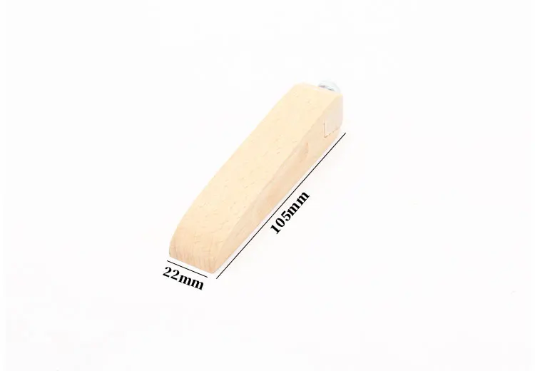 Handmade leather DIY wooden sandpaper sandpaper sanding block vegetable tanned leather edge banding grinding edge treatment