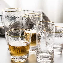 Японский стиль красный Творческий Phnom Penh молоток стеклянные Бытовые Стеклянный Стакан для воды сок, напиток чашка салатник 420010