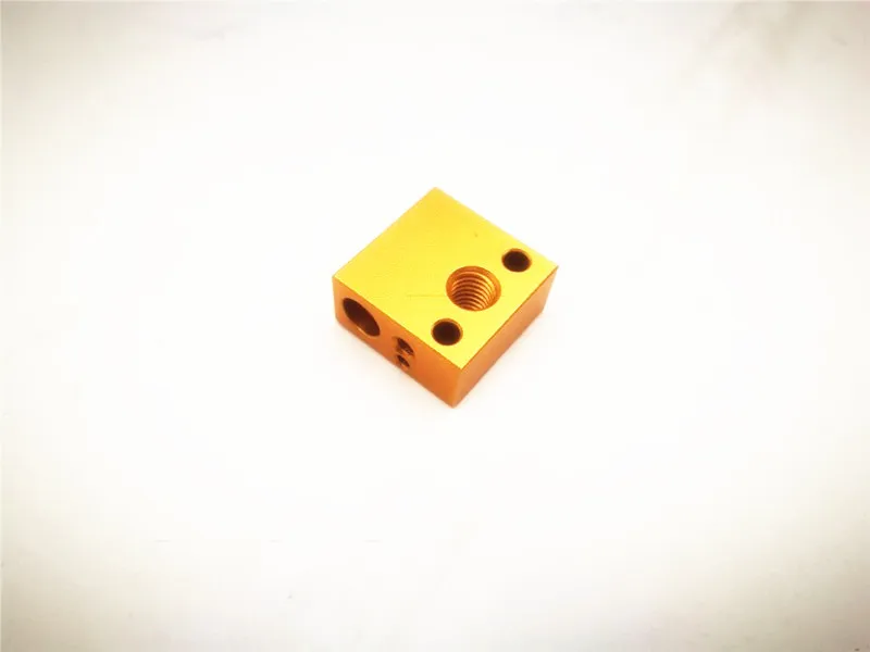 

funssor 1pc Creality 3D printer Original heater block 20x20x10mm for Creality CR-10 CR-10S 3D printer MK10 hotend kit