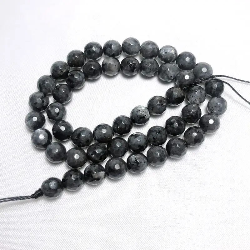 There are natural black elongated feldspar flash gemstone semi-finished cut loose beads with size of 8 mm 10 12 14mm | Украшения и