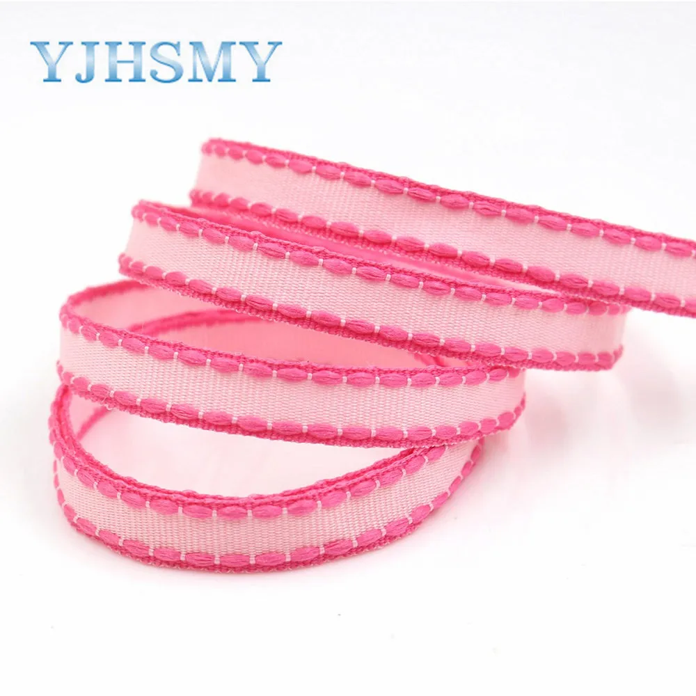 YJHSMY G 181028 1448 10 мм ярдов сплошной цвет крюк кружева grosgrain ленты свадебные украшения