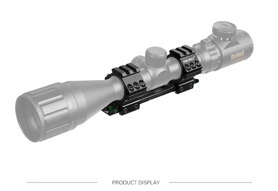 Fire Wolf 25,4 мм/30 мм кольца пузырьковый уровень регулируемые охотничьи кольца для прицела винтовки 11 мм цельный ласточкин хвост крепление рельсового прицела