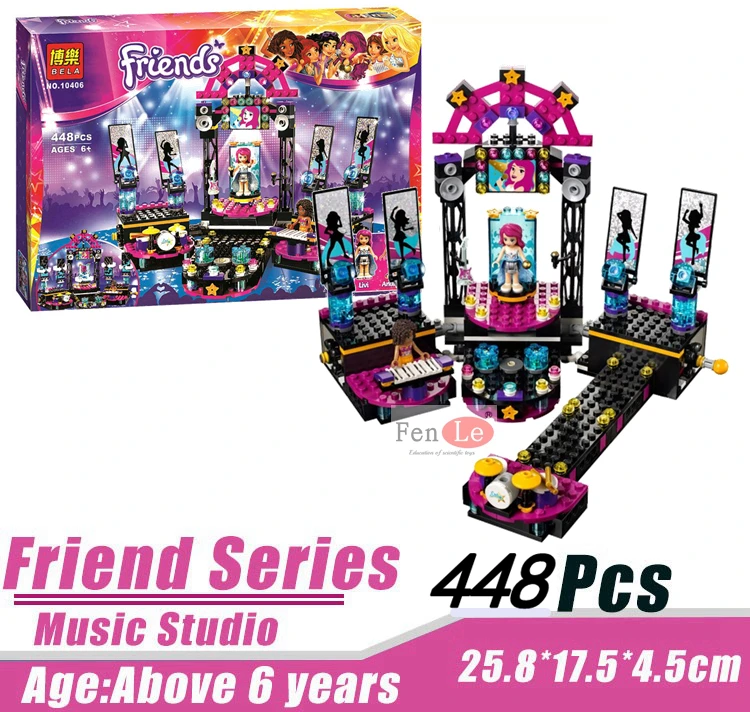 

BELA 10406 Livi Pop Star Stage Building Blocks Compatible Legoings Friends 41105 for girl
