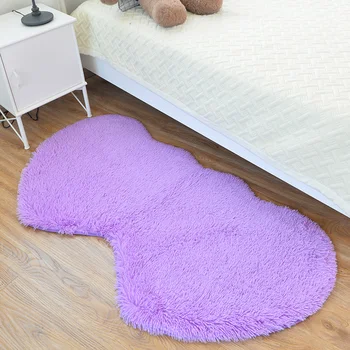 

Soft Plush Fluffy Rug Home Decor Bedroom Carpet 4.5cm Hair Shaay Rug Sofa Cushion Coffee Table Floor Mat Kids Room Tatami Carpet