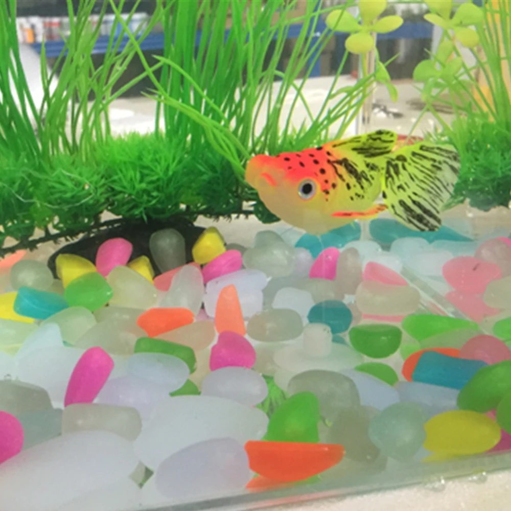 Glow In The Dark Aquarium decoration Goldfish 4 per Pack 2