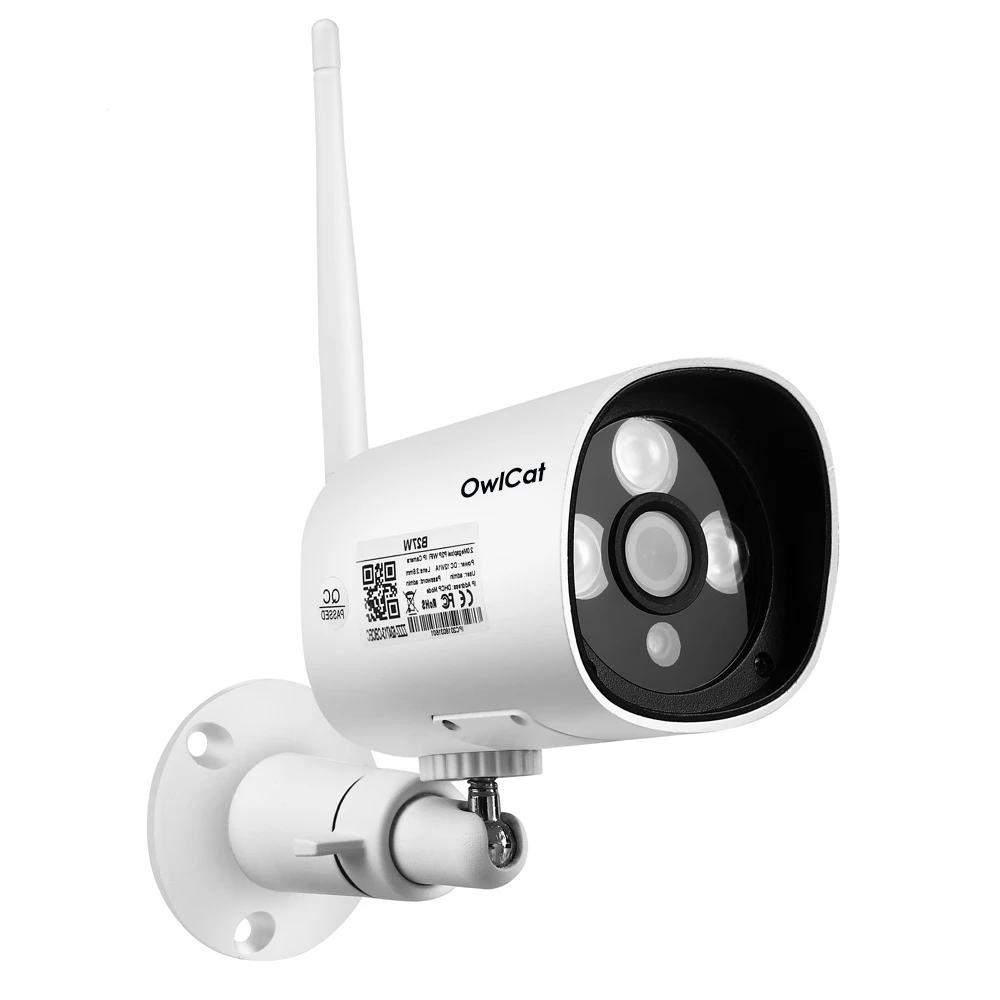 Ip камера видеонаблюдения OwlCat HD цилиндрическая с Wi Fi 2 Мп 5 МП слот для SD