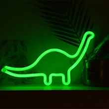 Светодиодный неоновый ламповый светильник в виде дельфина/кошки/динозавра, светильник ing, новинка, USB/AA, питание от батареи, домашний декоративный светильник, прикроватный светильник