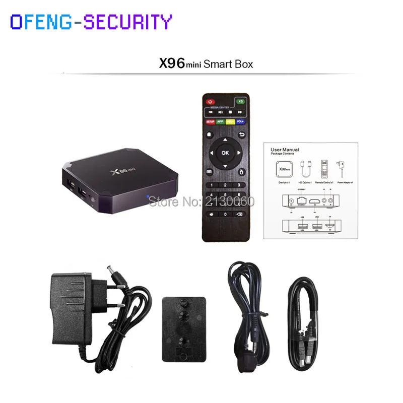 X96 Мини Android 7,1 ТВ Box Amlogic S905w Quad-core смарт Потоковое Media Player сети цифровой 4 К HD комплект X96mini 2 г 16 г