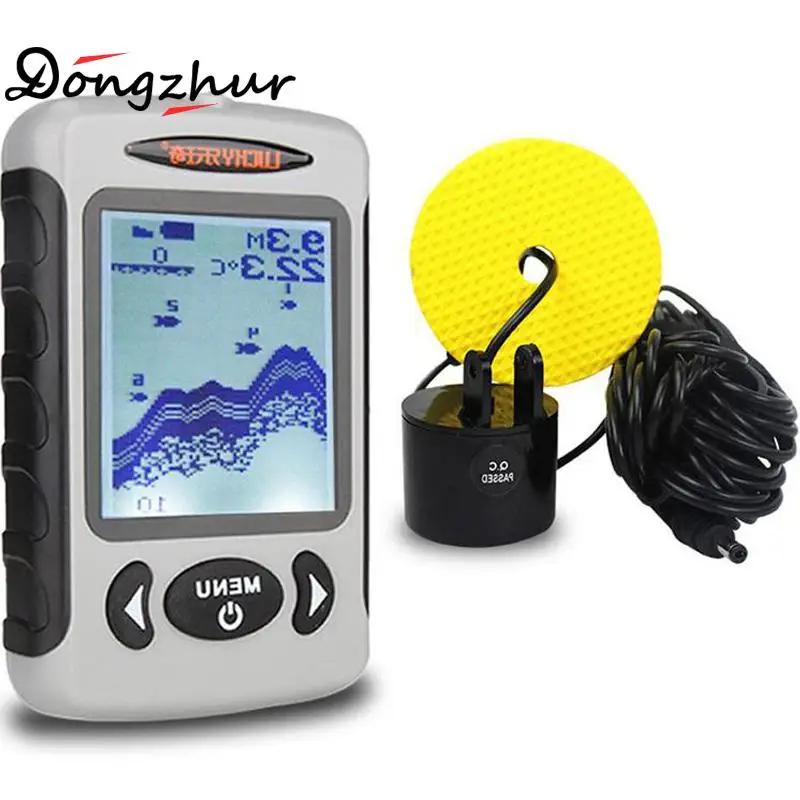 

Fishing Finder LCD Fish Finder 0.7m-100m Carp Fishing Alerts Bite Alarm Sonar Sensor Boat Sounder De Pesca SCZ2172