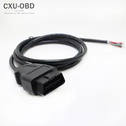 OBD2 16 Булавки штекер разъем кабель 1.5 м Мухы OBD 2 16 Булавки Plug Провода Open End Бесплатная доставка