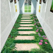 Настраиваемые прямоугольные вертикальные 3D ковры 1000x2700 мм, садовые Коврики для спальни, прикроватные коврики для дома