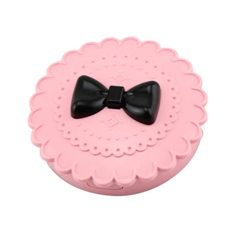 

Multifunctional Acrylic Cute Bow False Eyelash Storage Box Makeup Cosmetic Mirror Case Organizer storage container
